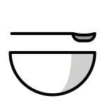 Bowl With Spoon SVG Icon